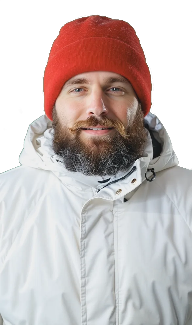 Meleg, téli ruhát esernyővel