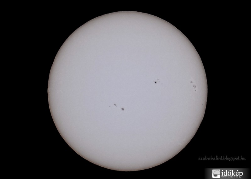 Napfoltok ma délután.