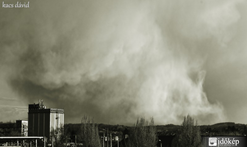 Hózápor Kaposvár felett