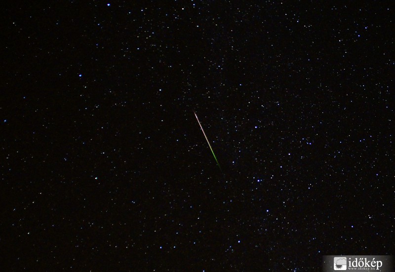 Egy Perseida a Cassiopeia közelében.