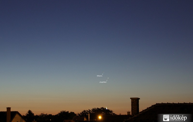 Mars-Jupiter együttállás, ma hajnalban!
