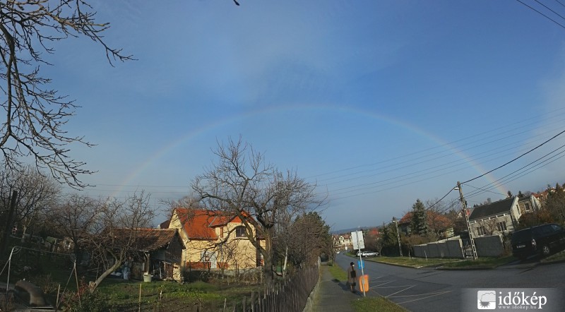 A mai szivárvány Budafokról