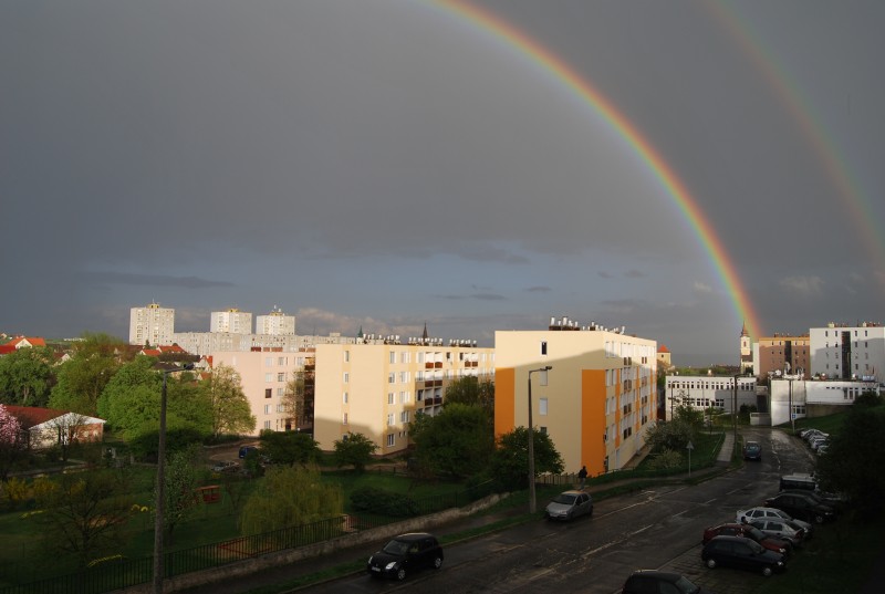 Szivárvány Várpalota felett