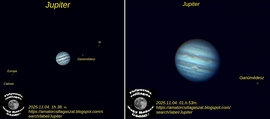 Jupiter. Több mint tíz éve figyelem a Jupitert, úgy tűnik a Nagy Vörös folt kisebb lett. 
