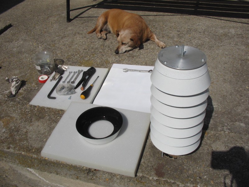 Árnyéloló készítés közben