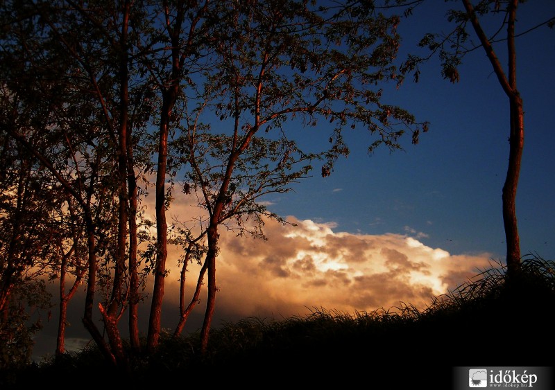 A lenyugvó nap fényében