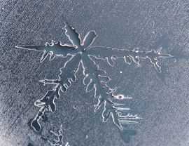 Vízcseppé változó hópihe