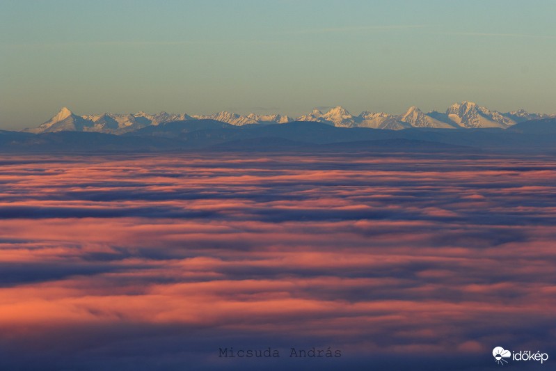 Magas-Tátra a ködtenger felett