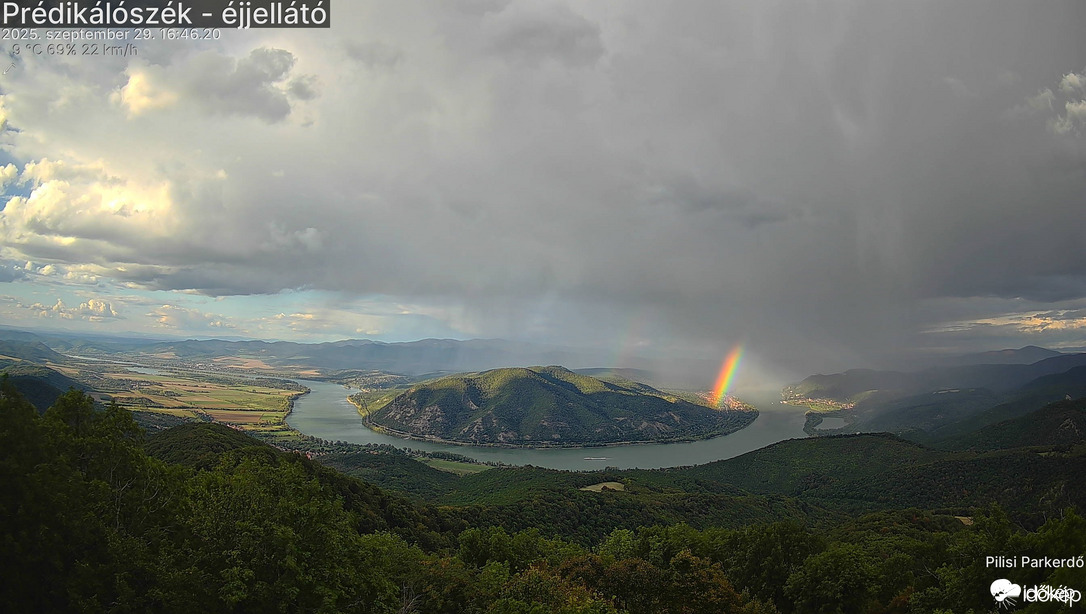 Kettős szivárvány a Dunakanyarban