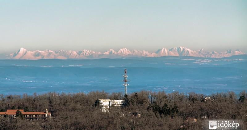 Magas-Tátra a Pilisből reggel, 2016-01-14