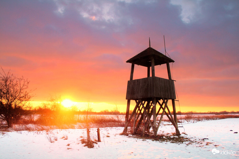 varázslatos naplemente