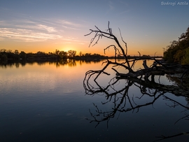 Naplemente az Atkai-holtágon