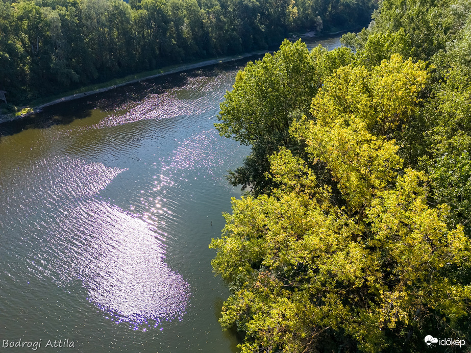 A Tisza mellett megjelentek az őszi színek