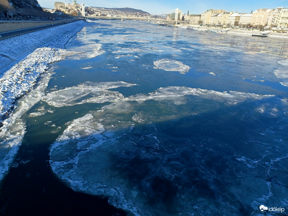 Jégtáblák a Dunán 