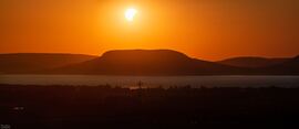 Részleges napfogyatkozás a Balatonlellei Kishegyről
