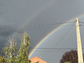 Dupla Szivárvány Tápióbicske felett 