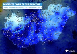 24 órás hőmérséklet-változás
