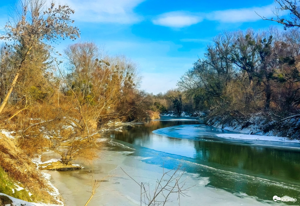 Rába januári napsütésben 