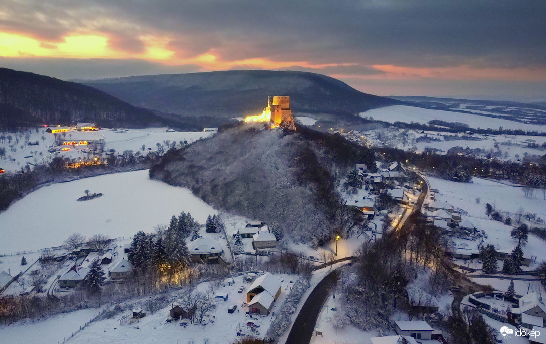 Téli hangulat a cseszneki várnál 