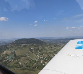 Badacsony felülről nézve