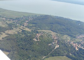 Szigligeti vár felülről