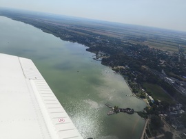 Csillogó keszthelyi öböl