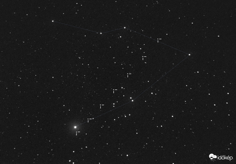 A Ceres útja a Bika csillagkép fejében