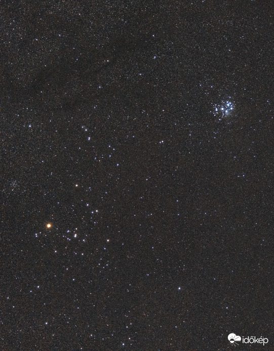 A Bika Csillagkép halmazai