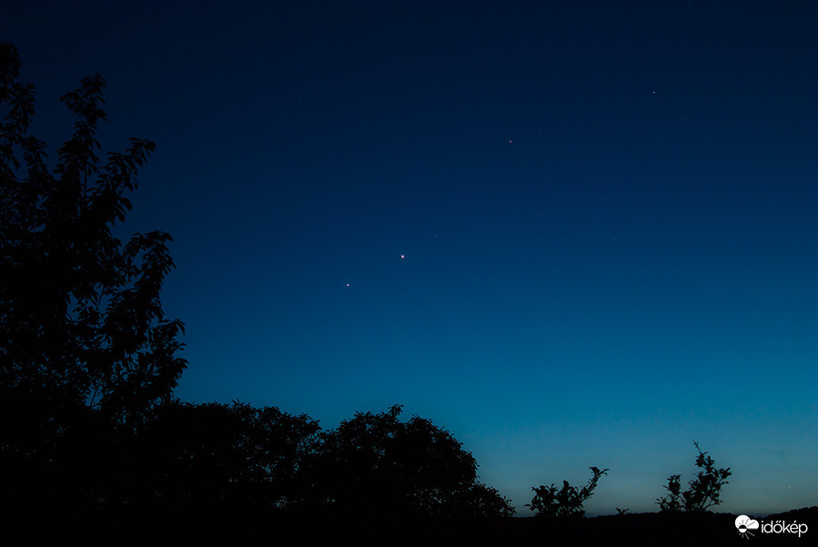 Vénusz és Jupiter