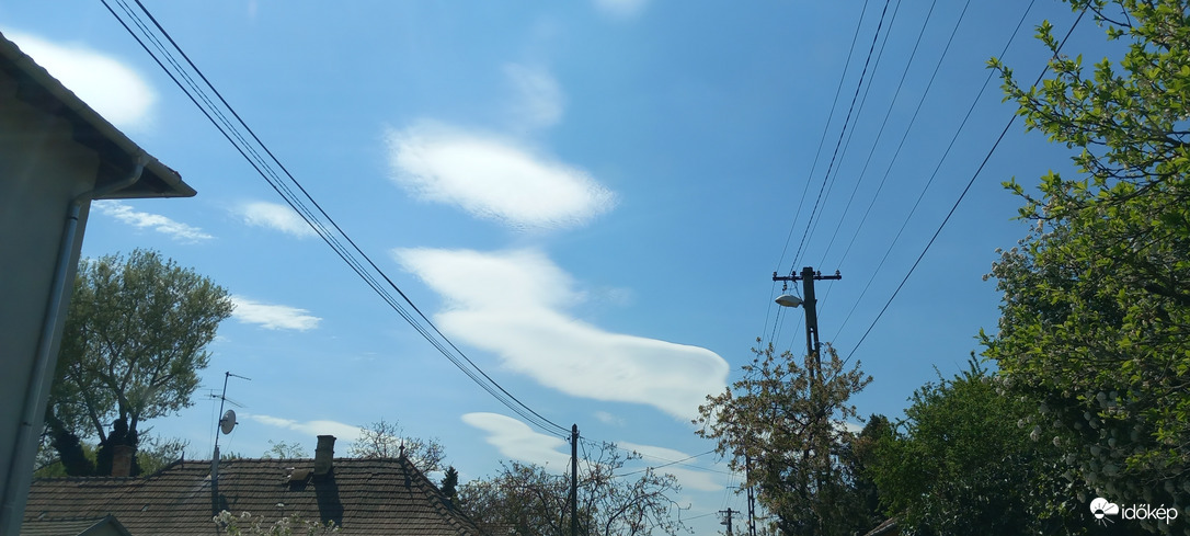 Érdekes felhők Cinkotán