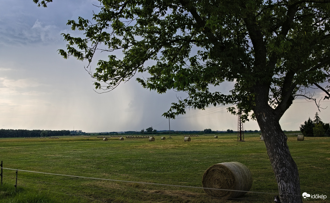 Zivatar Kaposvár felett