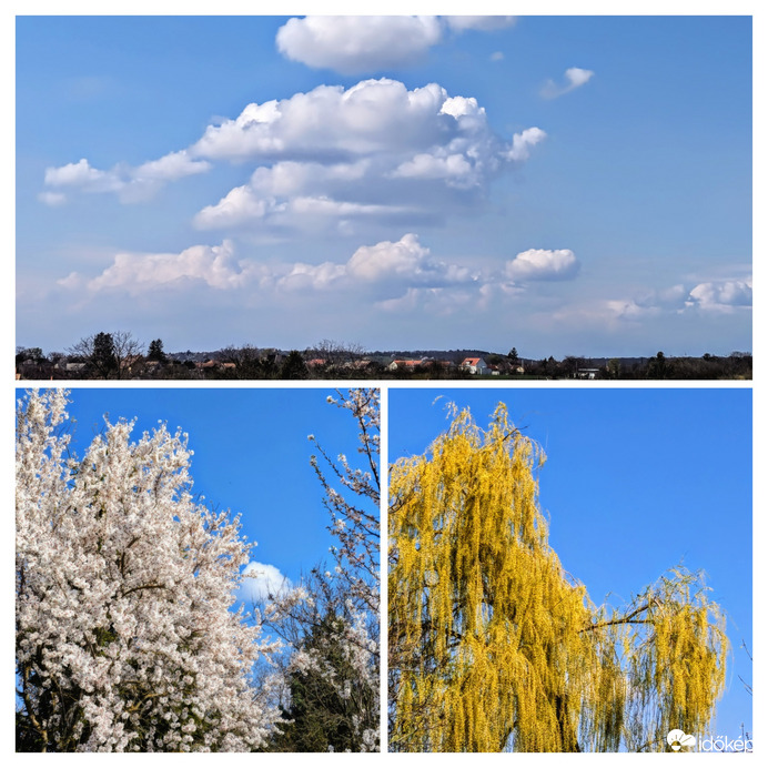 Polgárdi, kevés felhő, 16 C