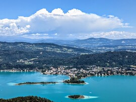 Látkép a Pyramidenkogel kilátóból