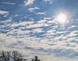 Polgárdi, gyengén felhős, viharos É-Ny-i szél, 6 C