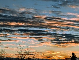 Polgárdi, felhős Naplemente 