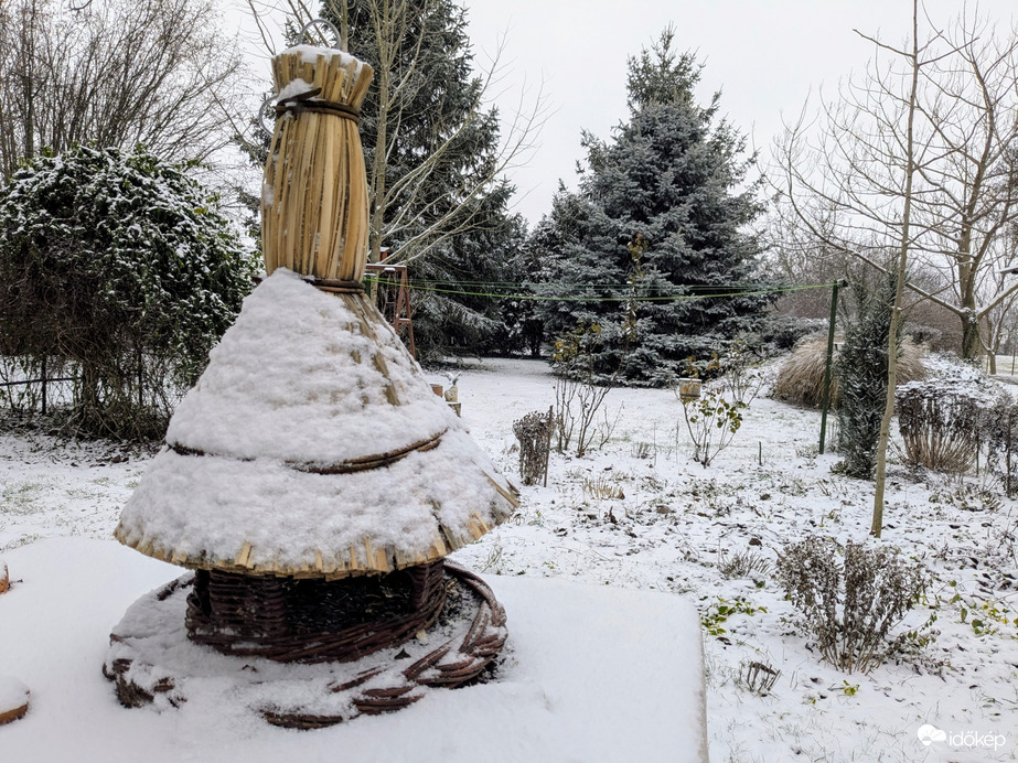 Polgárdi, intenzív havazás, -2 C