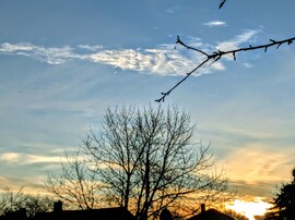 Polgárdi, kevés felhő, még szélcsend, +4 C