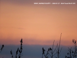 DÁNY, NAPKELTE ELŐTT -- 2026 01 27