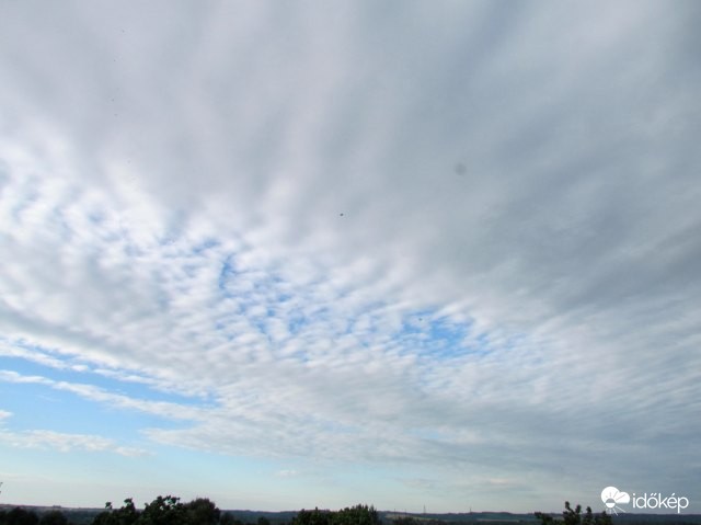 égkép reggel Pécsett, Dél irányban 