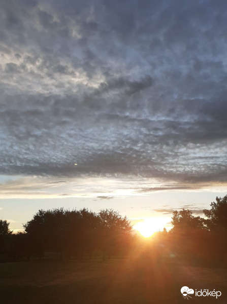 Sunset in Zala county