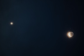 7%-os holdsarló - Vénusz - Plejádok együttállás