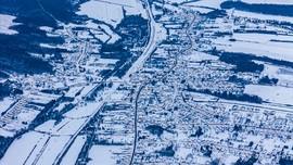 Zalalövőt is belepte a hó – 15 cm-nél is több esett!