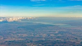 Balatoni látkép a magasból  