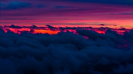 Tűzvörös búcsú a naptól  