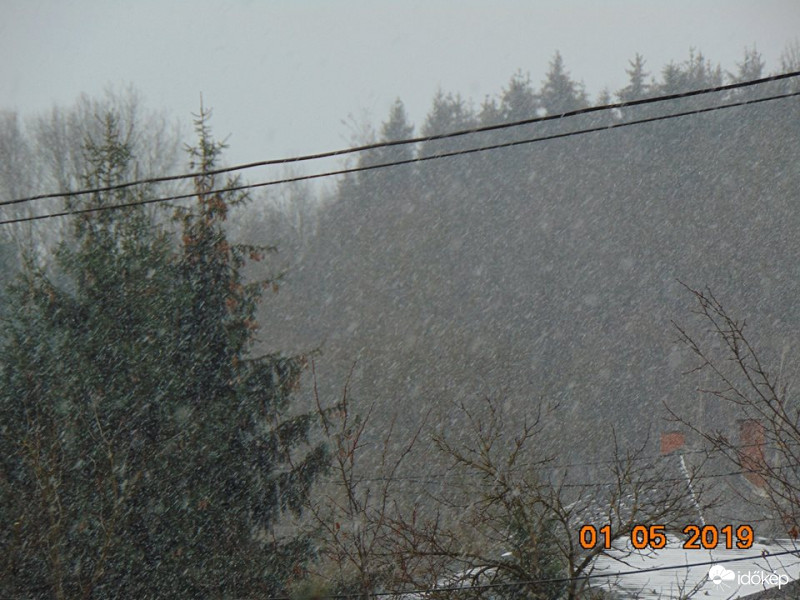 Intenzív havazás kora délután