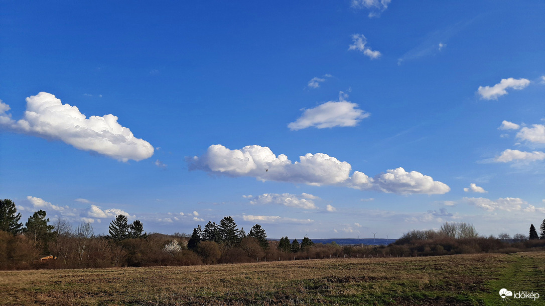 Gomolyfelhős délután március közepén... :)