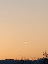 Esztergomtól nem messze kb Dobogókő felett lebegett 