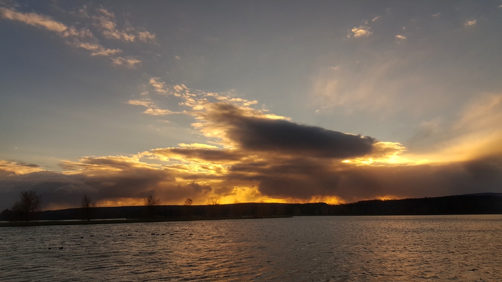Hózápor a naplementében 2016.11.28.