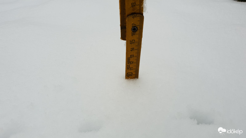 Kőszeg 2018.12.15. Hóvastagság 9 cm