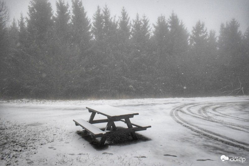 2017.02.06 A Kőszegi-hegységben 700 méteren már havazik